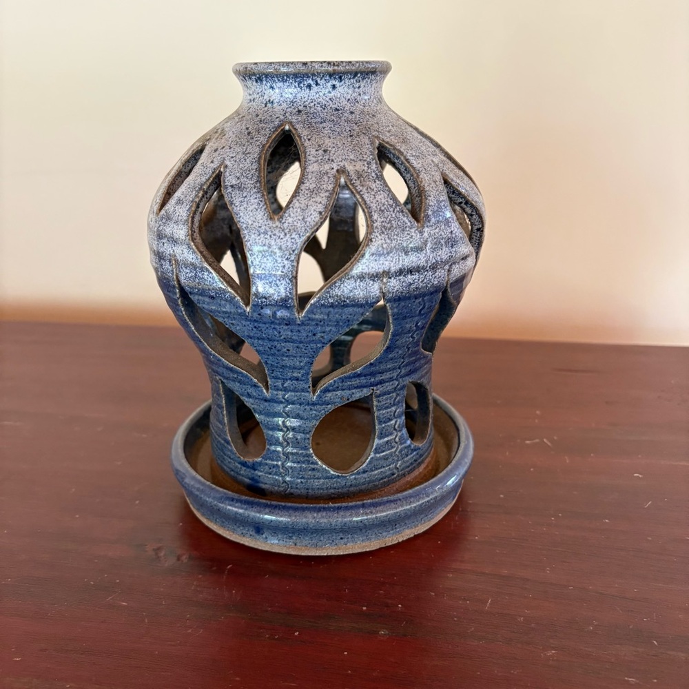 Art Pottery Paul Corbin Luminary Two Piece